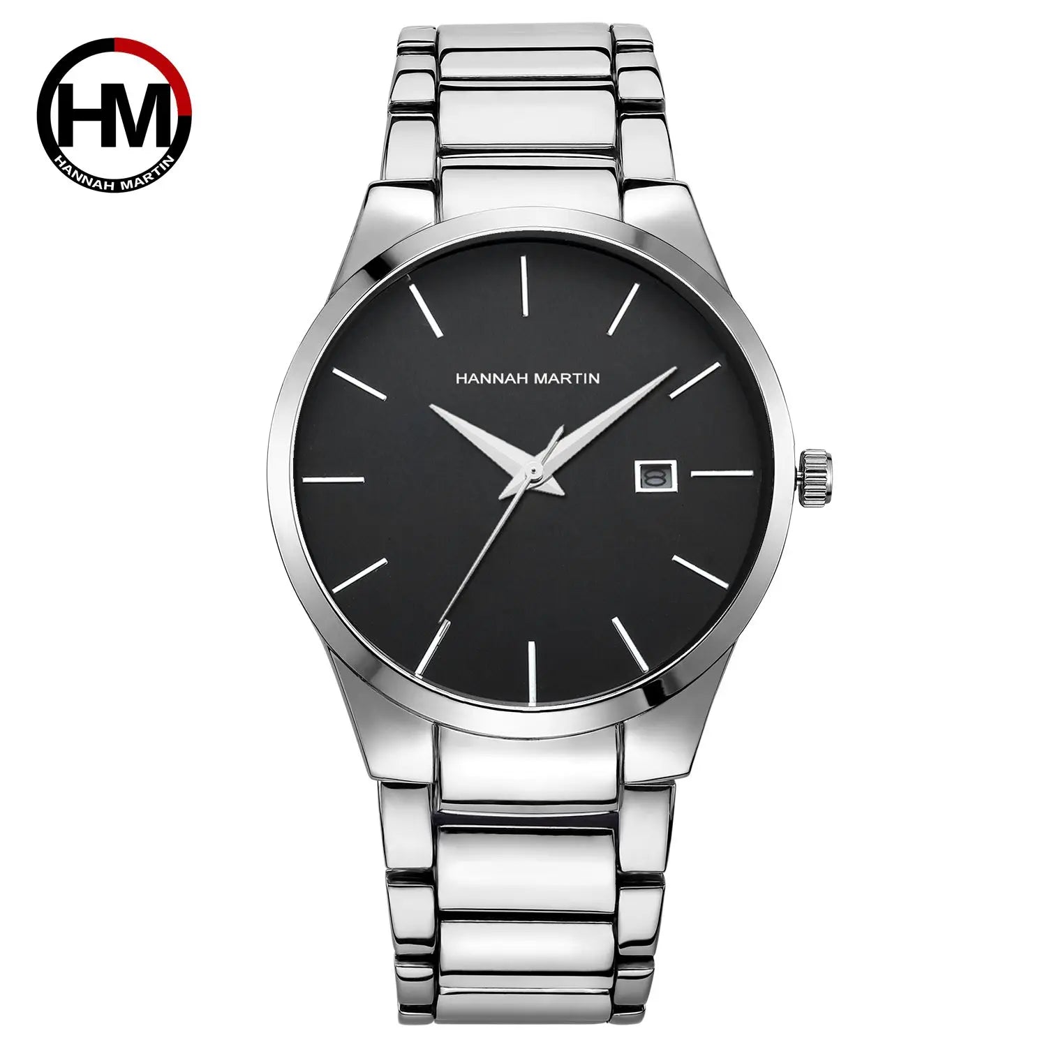 Men Watch Top Brand Luxury Calendar Stainless Steel Quartz Fashion Business Stones Men