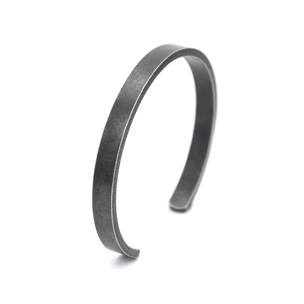 Vintage Black Cuff Bracelet – Bold Simplicity. Built to Last. Stones Men