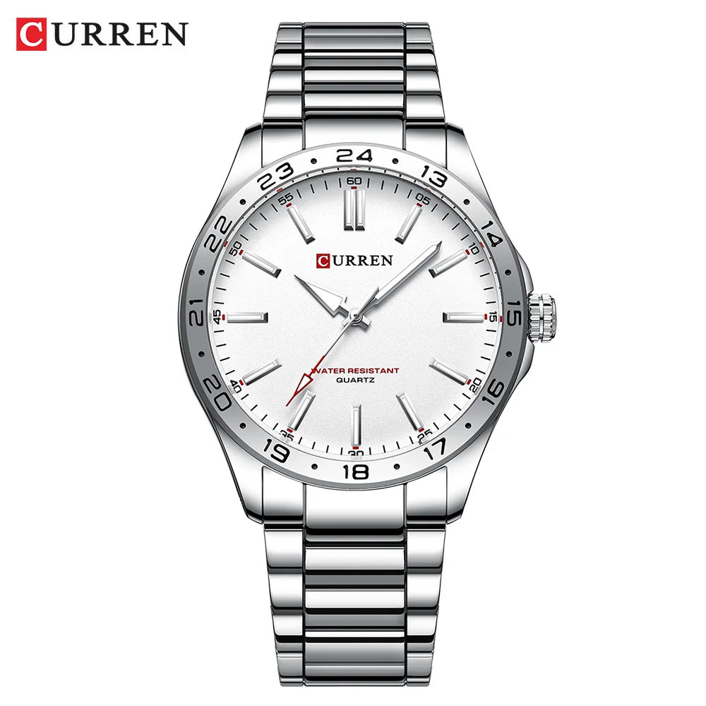 Ultra Thin Men's Stainless Steel Watch – Sleek Precision, Everyday Confidence Stones Men