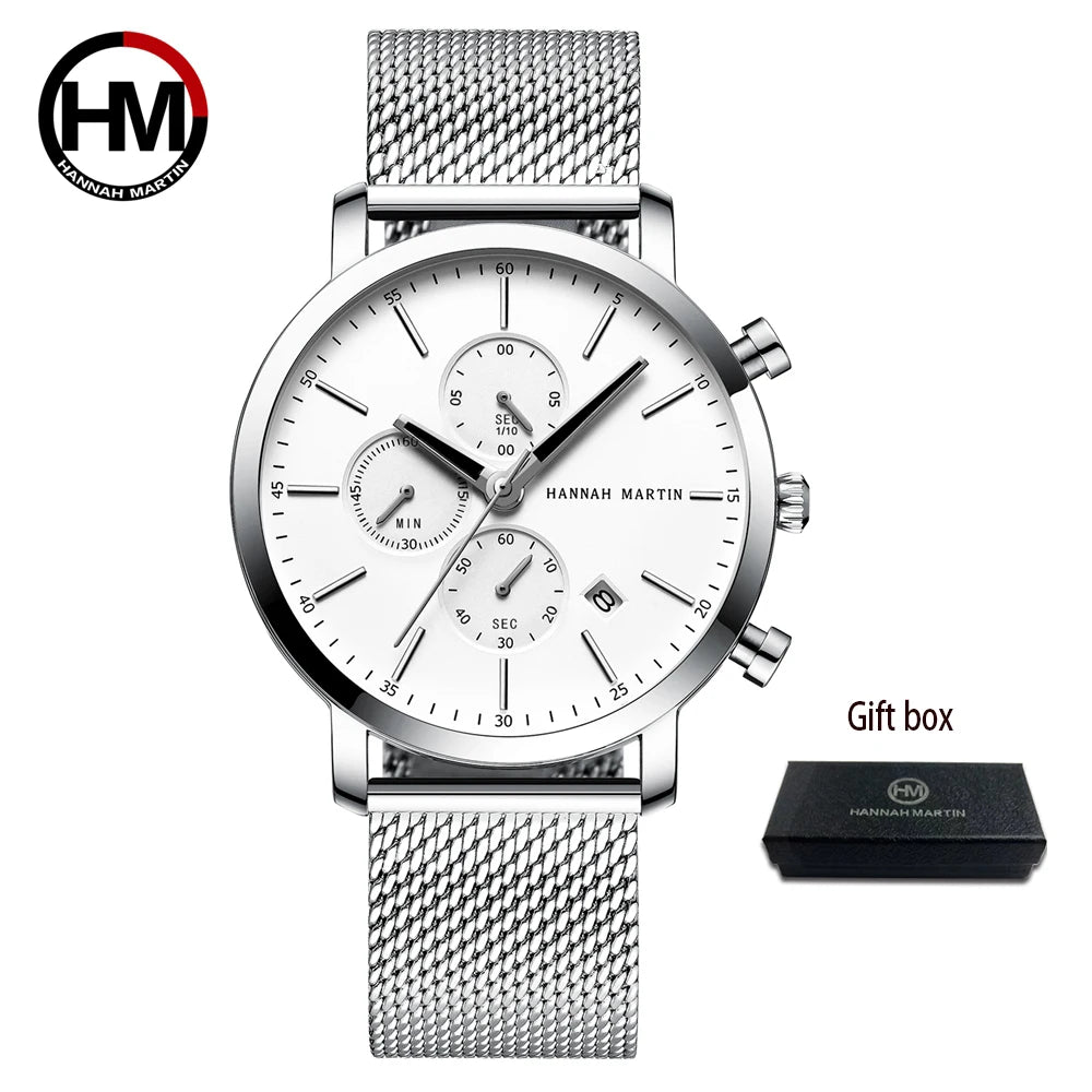 Hannah Martin™ Multifunctional Sports Watch – Precision in Motion. Style with Strength. Stones Men