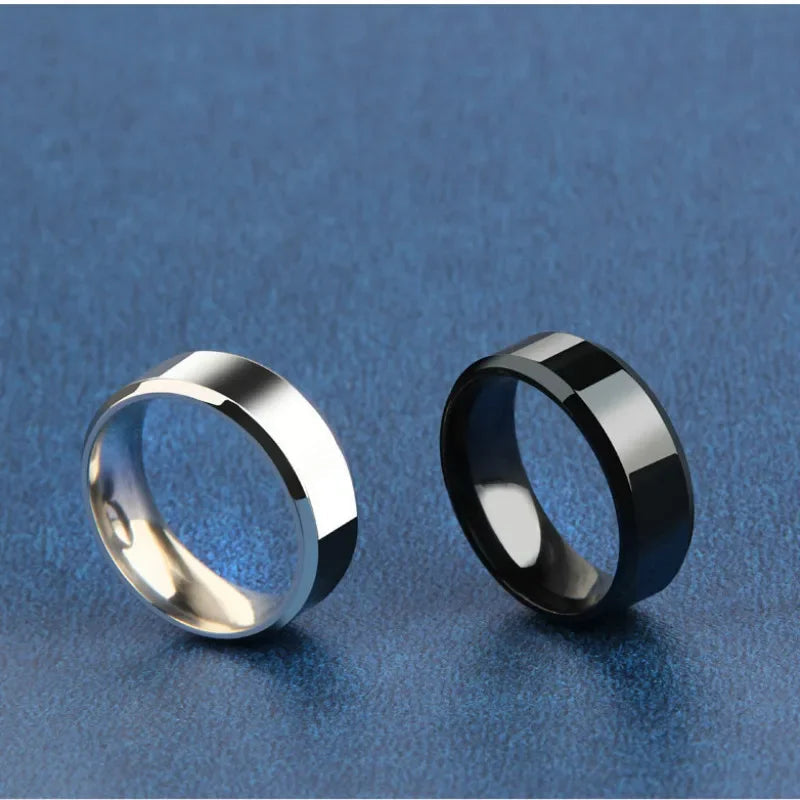 Matte Black Stainless Steel Ring – Bold Commitment. Timeless Style. Stones Men